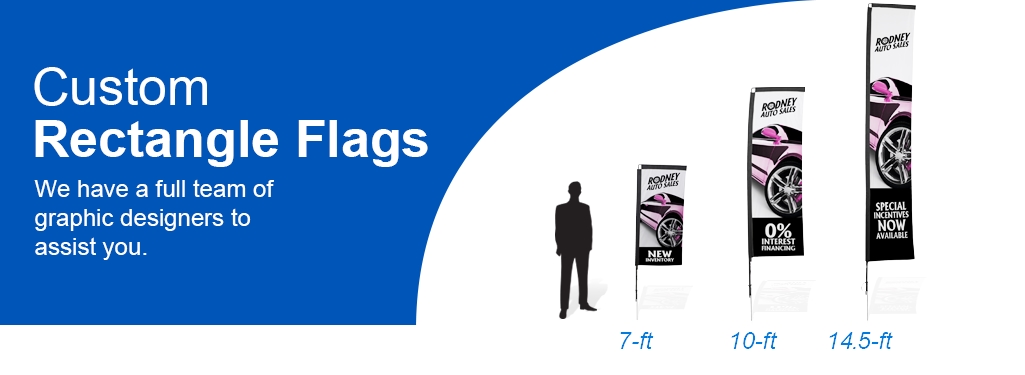 Rectangle Flags - Order Custom Rectangle Flags Online | Banners.com